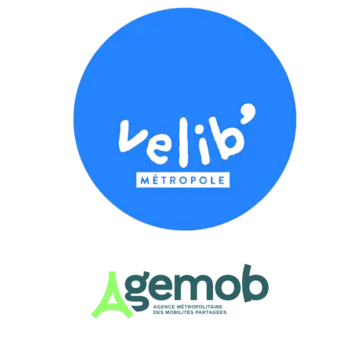 Logo Vélib Métropole et Agemob